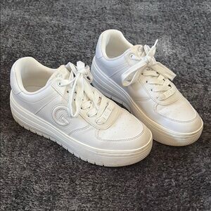 Women's White Platform Sneakers from GBG LOS ANGELES 8